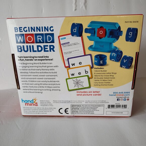 Hand 2 mind word builder for ages 3+ - Picture 2 of 3